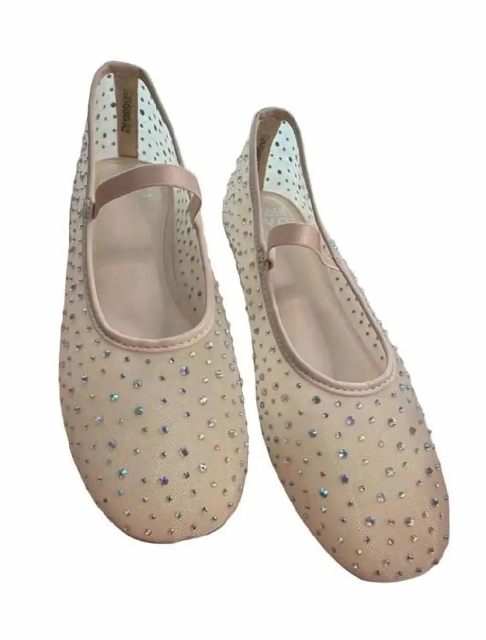 Madden NYC Mesh Rhinestone Ballet Flats PLEASE read description